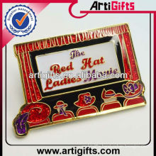 Promotional lapel pin badge with glitter